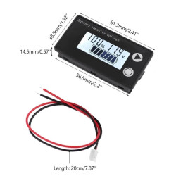 Battery Voltage  Capacity Indicator 8V-100V VRLA Lithium LiFePO4 Aki